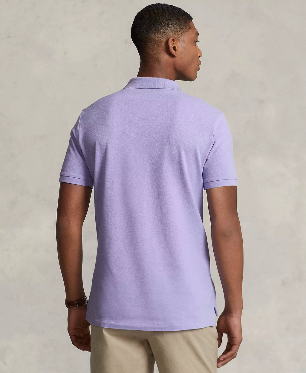 Ralph Lauren Men's Short Sleeve Polo Shirt — Light Purple
