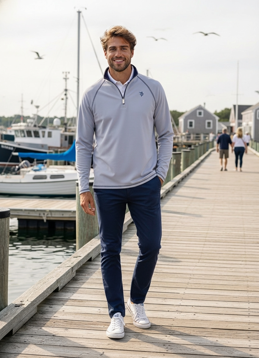 New Harbor Quarter Zip Effortless Comfort