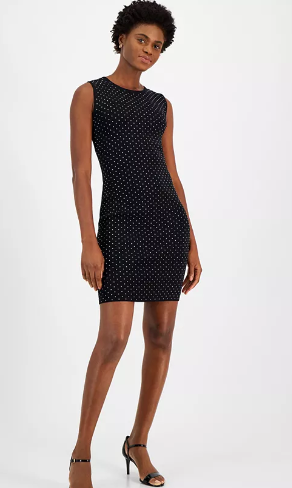 Michael Michael Kors Womens Studded Tank Mini Dress, XL