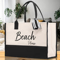 Beach Please Tote Bag - Large Chic Tote Bag - Gift for Her - Girls Weekend Tote - Weekender Bag - Weekend Tote - Beach Tote Bag