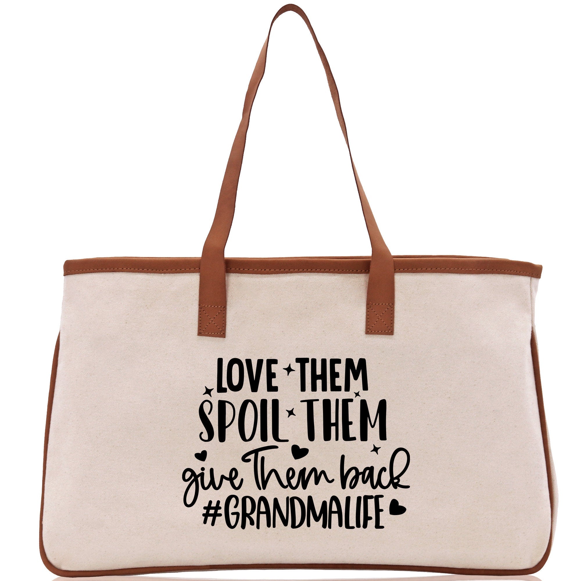 Grandma Tote Bag Grandma's Getaway Bag Grandma Nana Bag Grandma Gift Bag Shopping Bag Mothers Day Gift Live Love Spoil Bag Grandma Beach Bag