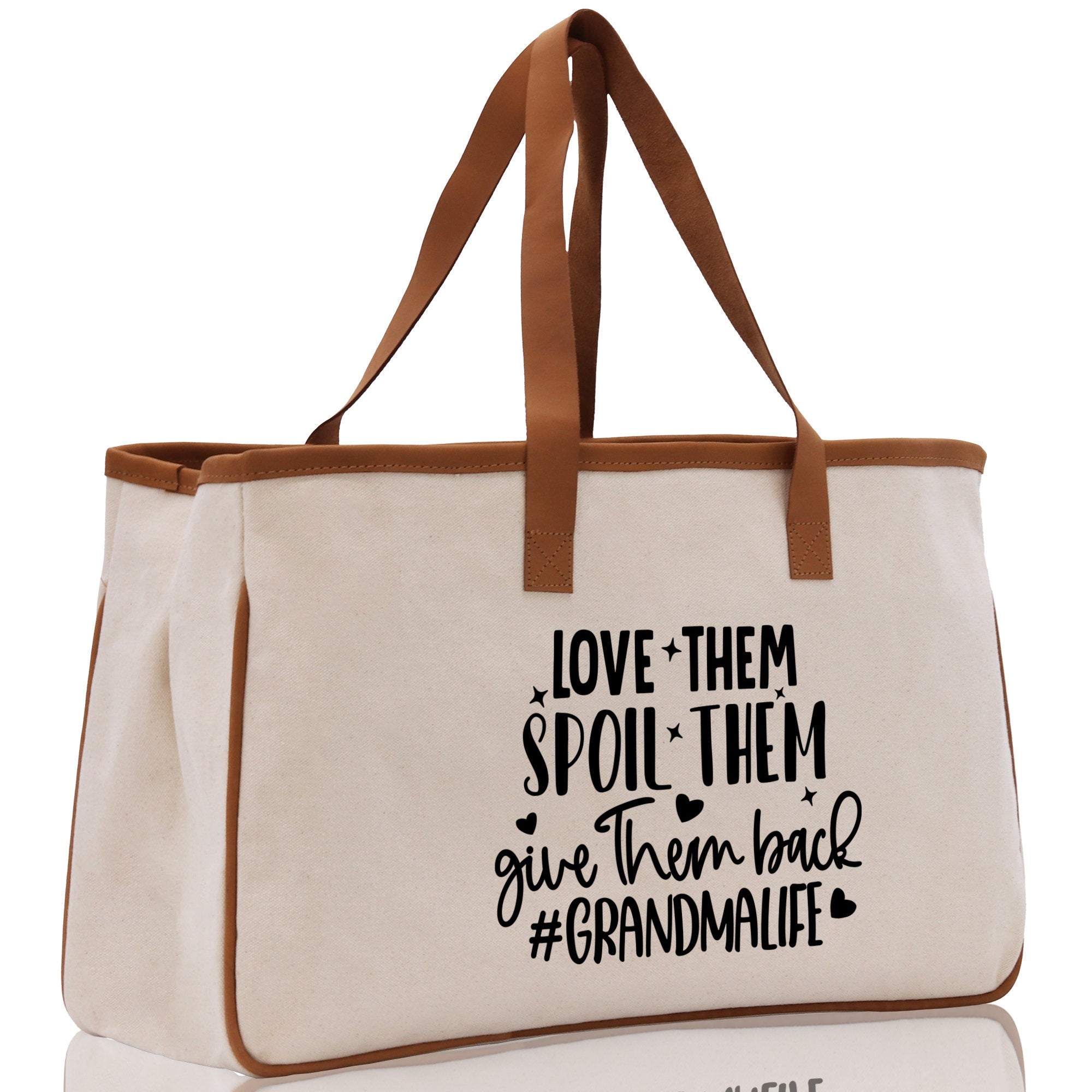 Grandma Tote Bag Grandma's Getaway Bag Grandma Nana Bag Grandma Gift Bag Shopping Bag Mothers Day Gift Live Love Spoil Bag Grandma Beach Bag