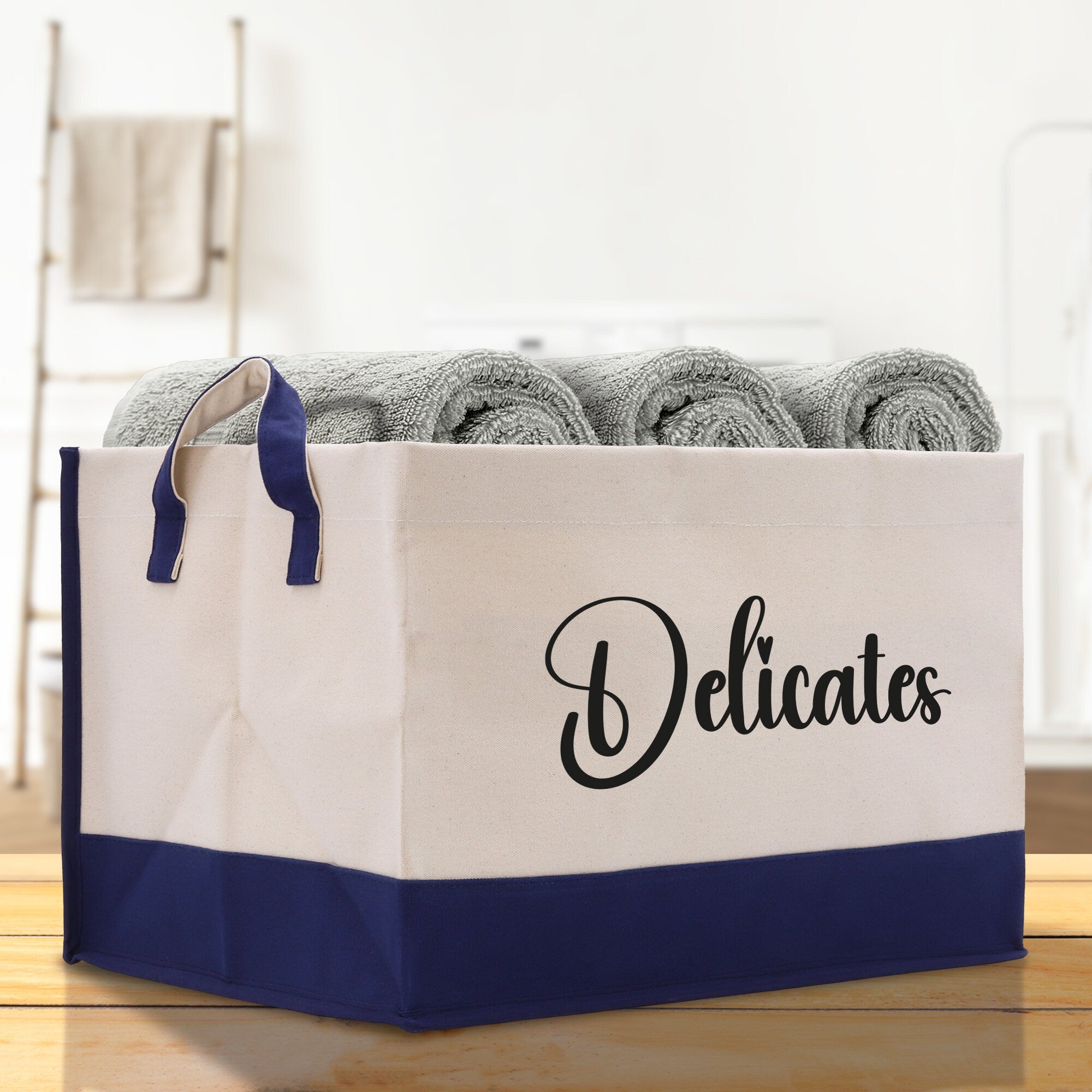 Personalized Canvas Storage Tote Bag Nursery Storage Towel Storage Kids Toy Storage Cloth Storage Storage Bin Storage Tubs Mudroom Storage