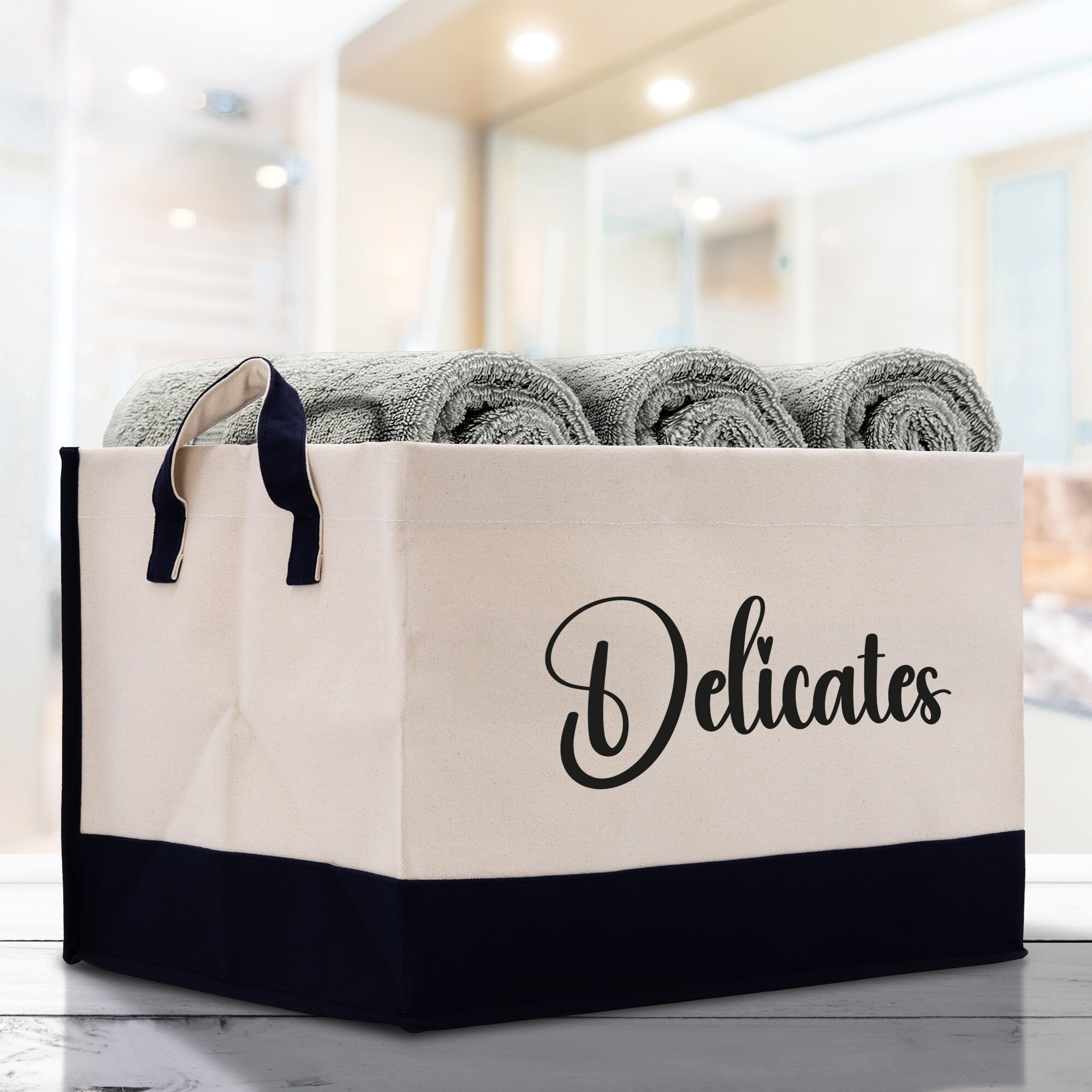 Personalized Canvas Storage Tote Bag Nursery Storage Towel Storage Kids Toy Storage Cloth Storage Storage Bin Storage Tubs Mudroom Storage