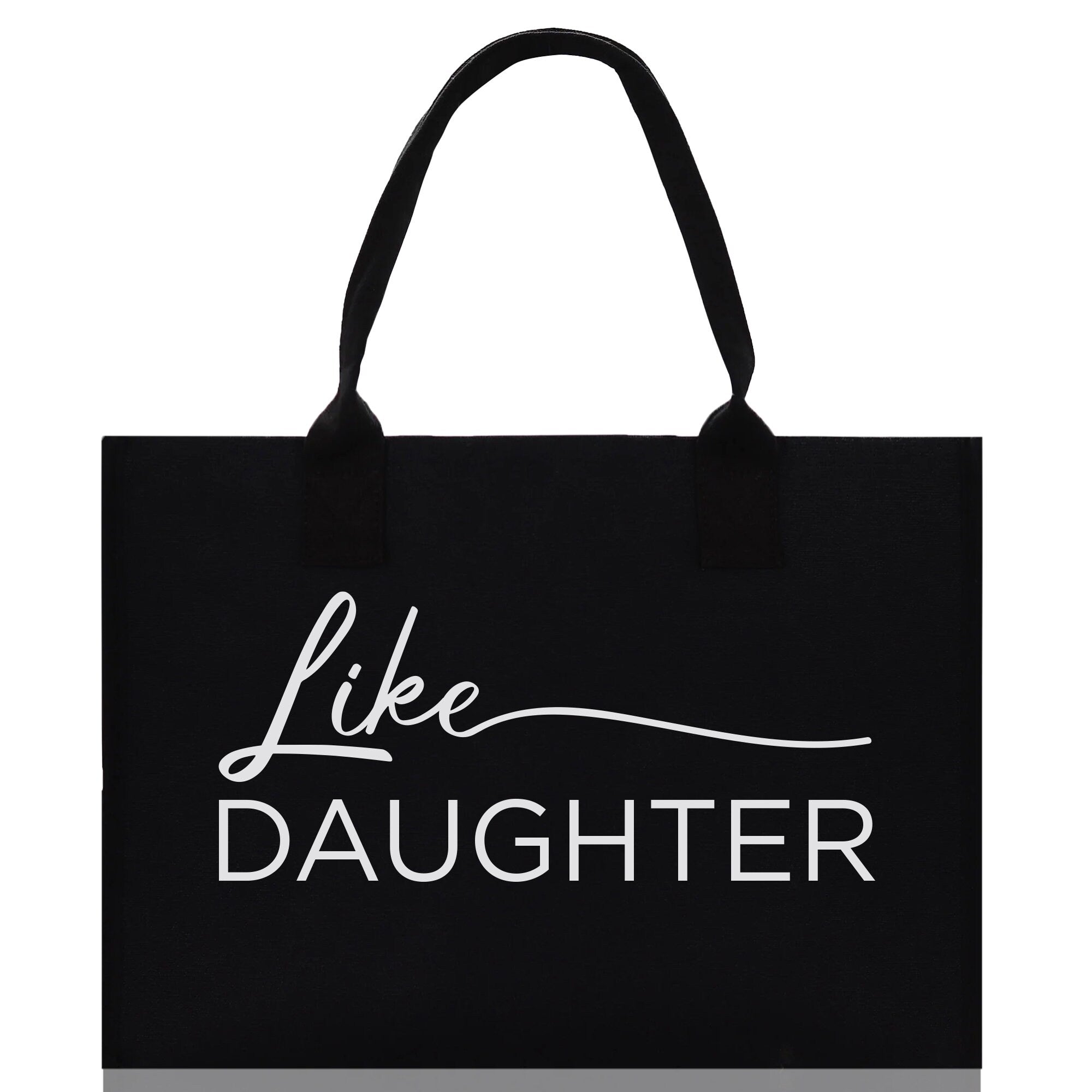Like Mother Like Daughter Cotton Canvas Tote Bag Christmas For Mom Daughter Mather's Day Gift From Daughter Tote Bag Mom Daughter Gifts Bag