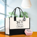 To My Girl Never Forget That I Love You Forever & Always Cotton Canvas Tote Bag Birthday Gift From Mother to Daughter Jewelry Box Gift